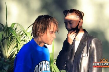 Justin Bieber & Hailey at Pace Italian Restaurant in Los Angeles