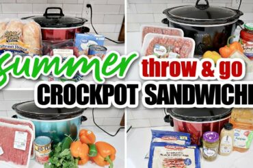 EASY SUMMER SLOW COOKER MEALS | FAST CROCKPOT SANDWICHES | FRUGAL FIT MOM