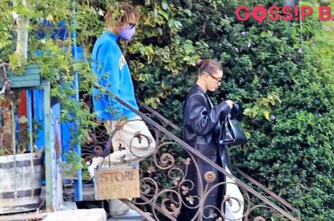 Justin and Hailey Bieber leave after a bite at Pace Italian restaurant