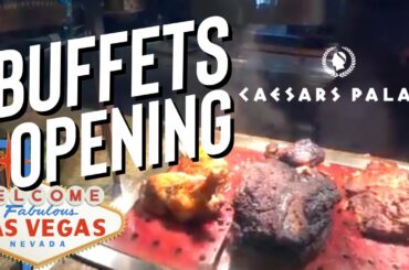 CAESARS BUFFET OPENING! Best Buffet in Las Vegas The Bacchanal Buffet at Caesars Palace