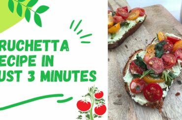 Italian BRUCHETTA RECIPE | Easy Appetizer Series