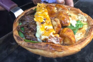 British Street Food. Yummy & Drooling. Traditional from Yorkshire