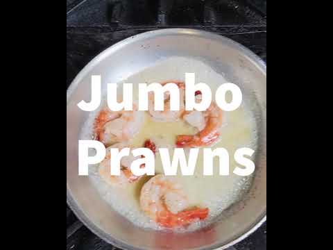 JUMBO PRAWNS IN A LEMON CREAM SAUCE JUMBO PRAWNS IN A LEMON CREAM SAUCE