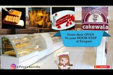 /Manasa Cakewala/Do visit for yummy cakes/Desserts/fastfoods/Italian food/Tirupati/Priyasharivillu/