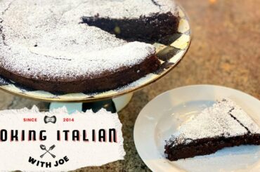 World's Best Flourless Chocolate Cake Torta Caprese Cooking Italian with Joe