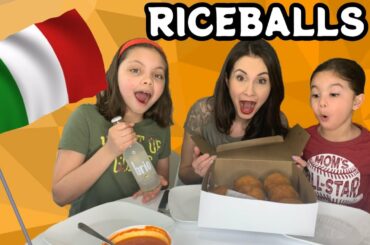 ITALIAN Rice Balls FOOD REVIEW || Italian Arancini
