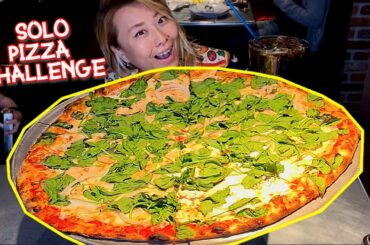 Lucy's PIZZA CHALLENGE WITH A MASSIVE SODA!!!! in Record Time?!!??! in Idaho #RainaisCrazy