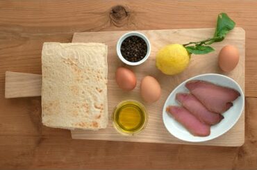 Carasau Bread with Eggs and Smoked Tuna - Isola Buona  Sardinian & Italian Food