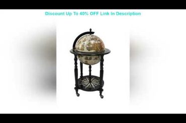 Hottest Sales Sixteenth-Century Italian Replica Old World Map Parchment Globe Bar Wine Holder 4 Leg