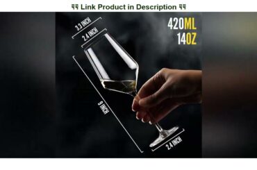 Deal Product Season STORY White Wine Glasses Set of 2-14oz Modern Crystal Glass Italian Style, tall