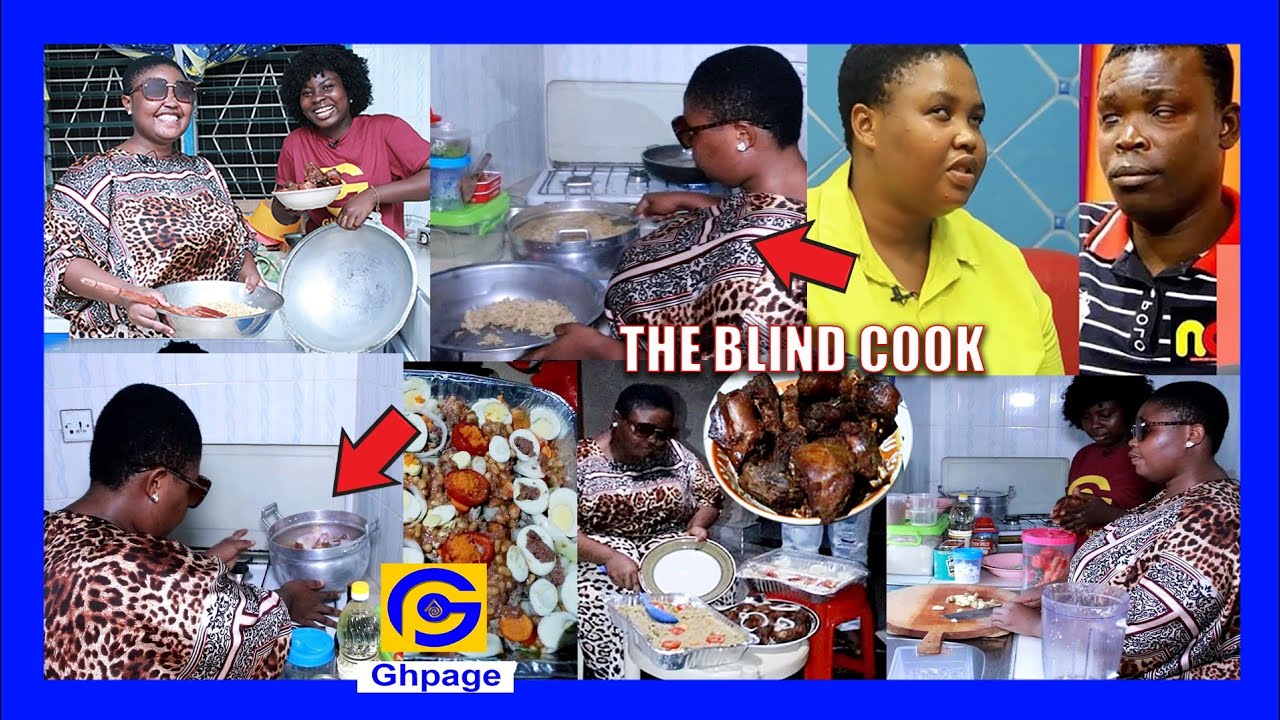 Totally Blind lady cooks the most delicious fried rice | Inspiring Karen Obeng..Wow Totally Blind lady cooks the most delicious fried rice | Inspiring Karen Obeng..Wow
