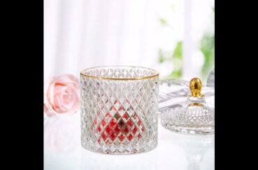 Lead Free Premium Clear Glassware Hand Blown Italian Style Stemless Crystal Bordeaux Wine Glasses