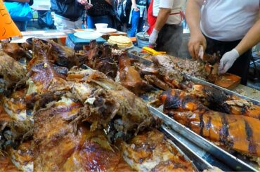 Italy Street Food. Ribs, Sausageas, Pork, Lamb, Melted Cheese, Ham and more Food