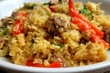 One Pot Italian Sausage & Rice Recipe