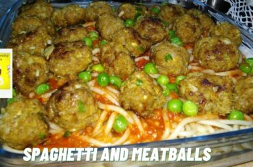spaghetti meatballs recipe Italian| Healthy pasta recipe