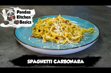 Delicious italian Spaghetti Carbonara | SIMPLE RECIPE | Pandas Kitchen Basics