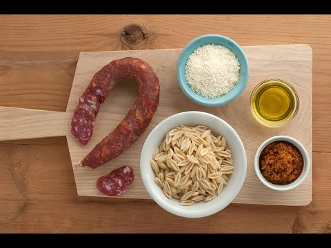 Malloreddus with Red Pesto and Wild Boar Sausage – Isola Buona Sardinian & Italian Food Malloreddus with Red Pesto and Wild Boar Sausage - Isola Buona Sardinian & Italian Food