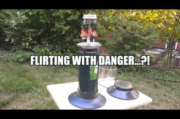 DOWNBEAT CAMPING (Review): Expensive Propane Lantern (with Italian wine and cheese)