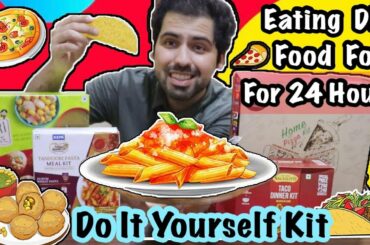 I only ate DIY Food for 24 Hours || Do It Yourself Food Challenge