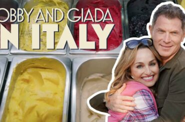 Bobby Flay + Giada De Laurentiis Eat Cheese and Fig Gelato | Bobby and Giada in Italy | Food Network