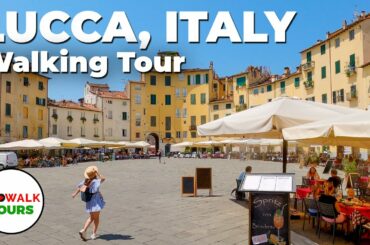 Lucca, Italy Walking Tour - 4K - With Captions!
