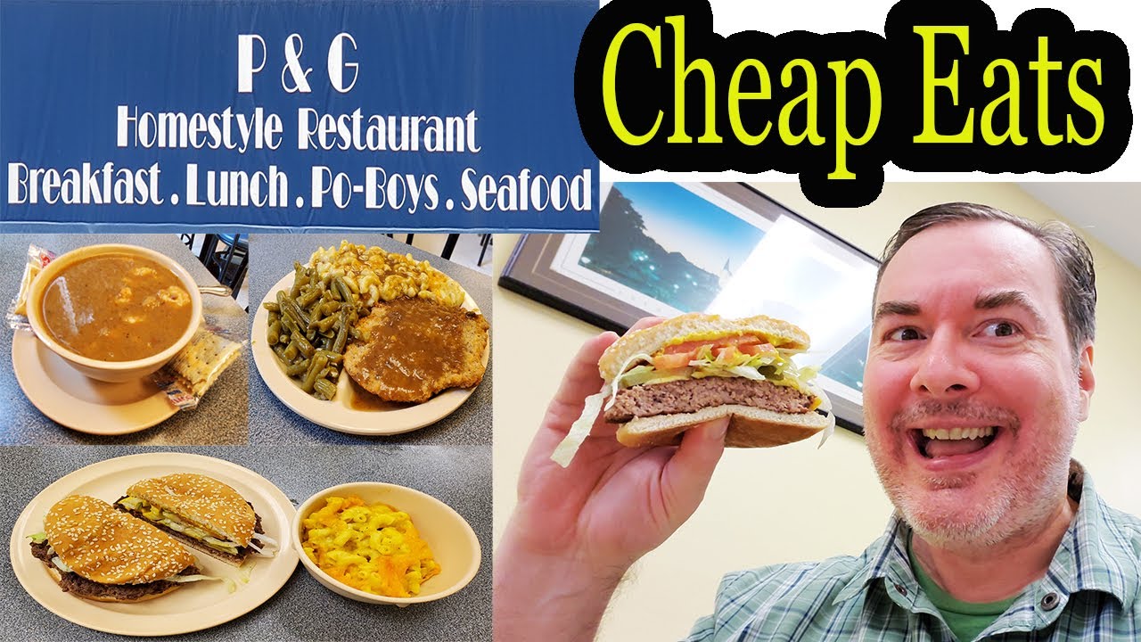 New Orleans Food: Best Burger Hunt & Cheap Eats at P&G Homestyle Restaurant New Orleans Food: Best Burger Hunt & Cheap Eats at P&G Homestyle Restaurant
