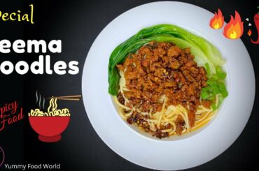 Chicken Keema Noodles | Boudha ko Special KEEMA NOODLES | Tibetan Keema Noodles - Yummy Food World