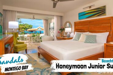 Beachfront Honeymoon Walkout Junior Suite WGBT | Sandals Montego Bay | Walkthrough Tour & Review 4K