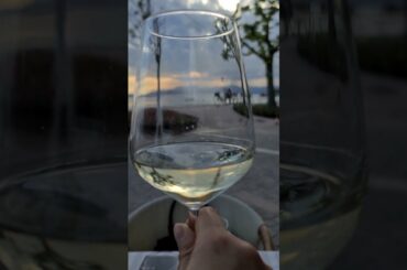 Sunset and Wine in Bardolino Italy Lake Garda #shorts