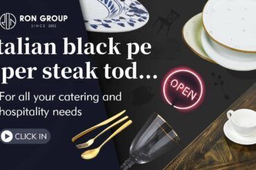 How to Make a Steak Plate|Italian black pepper steak today to have a special sauce is the key