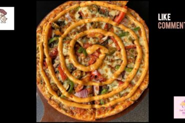 Signature Peri Peri Veg Pizza| LoveFood| Delhi Street Food| Must Try| Italian Pizza|| Food Traveler.