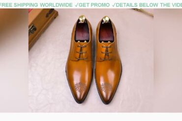 [DIscount] $70.11 QYFCIOUFU Mens Italian Handmade Dress Shoes Genuine Leather Wedding Shoes Wine Re