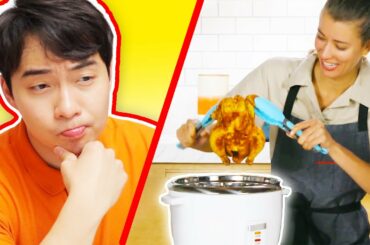 Uncle Roger Review RICE COOKER 3-COURSE MEAL (Tasty)