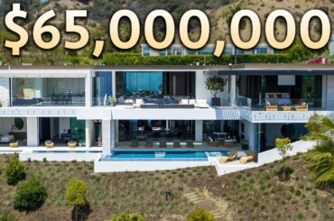 Inside a $65,000,000 Beverly Hills Ultra Modern MEGA MANSION
