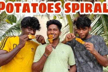 potato spirals |Tornado potato||spiral potato chips|Rainy food||spiral freid potato|#vct #07 tamresh