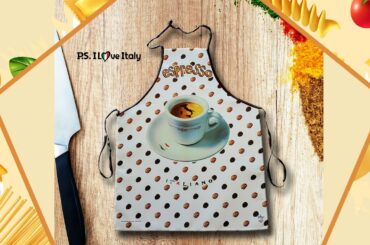 Espresso Italian Apron - Cooking for Italians & Italians in Heart