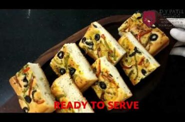 Recipe by Chef | Italian Focaccia by Chef Dinesh Kamble | D Y Patil University