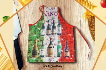 Vino Italian Apron - Cooking for Italians & Italians in Heart