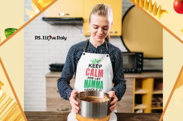 Let Mamma Handle it Apron - Cooking for Italians & Italians in Heart