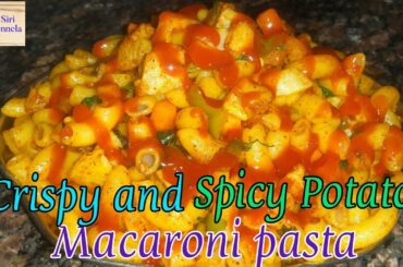 Pasta and potatoes | Italian potato macaroni pasta recipe in telugu | Potato Macaroni pasta |