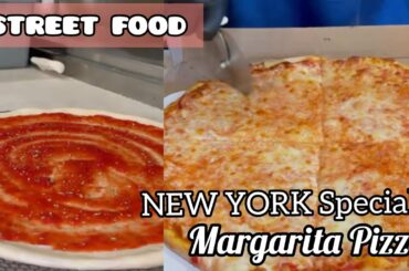 NEW YORK Special Margarita Pizza Making || STREET FOOD #shorts #youtubeshorts