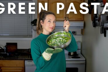 SUPER GREEN PASTA | Pesto Veggie Pasta Recipe Perfect for Spring