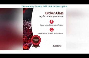 Flash Sale Hand Blown Italian Style Crystal Bordeaux Wine Glasses - Great Gift Packaging - Red Wine