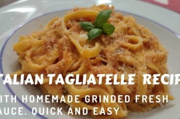 Italian Tagliatelle Pasta Recipe  Easy Recipe must Try