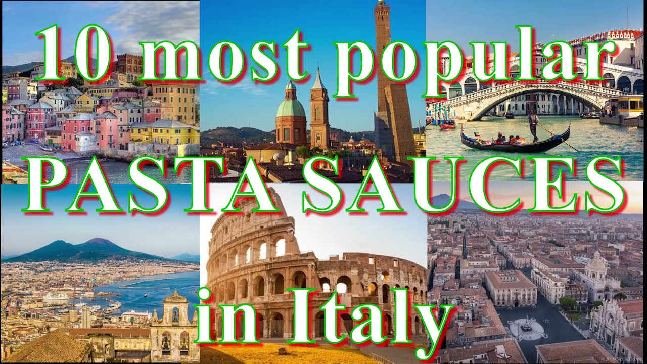 10 most popular Pasta SAUCES in ITALY Italian Food