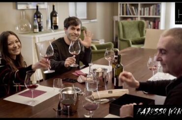 Blind tasting session - Marco and Alex from Parusso winery in Monforte d'Alba