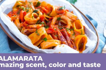 How to cook the best CALAMARATA - Traditional recipe from Campania