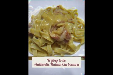 Authentic Italian carbonara recipe