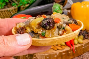 Recipe of Italian Caponata with Eggplants! Easy and Quickly Recipe