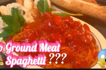 #Spaghetti Without Ground Meat for a change but loaded with #Italian sausage and Filipino Red Hotdog